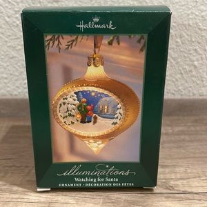 Brand New Hallmark Illuminations Ornament “Watching for Santa”